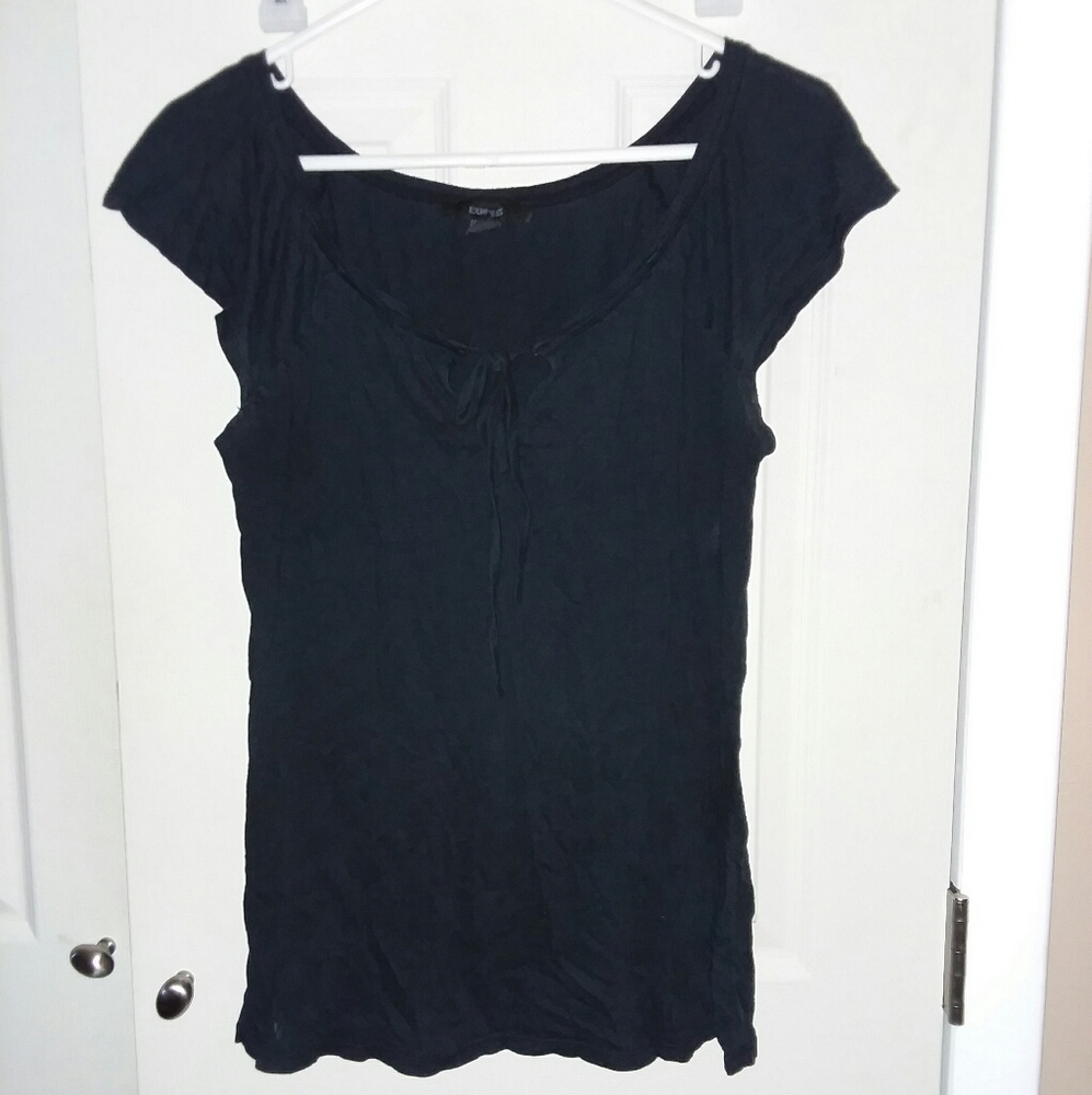 Express tie front blouse